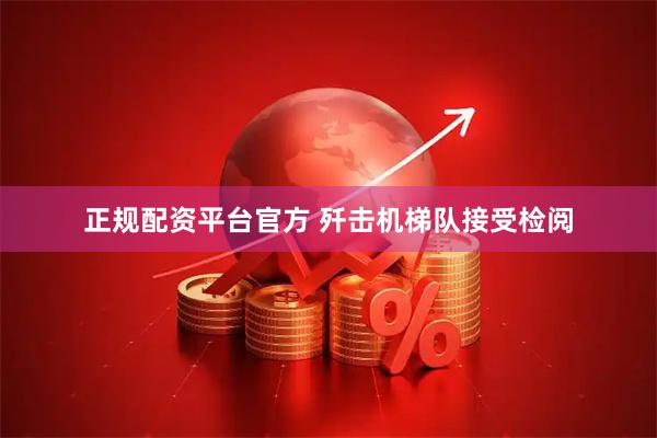 正规配资平台官方 歼击机梯队接受检阅